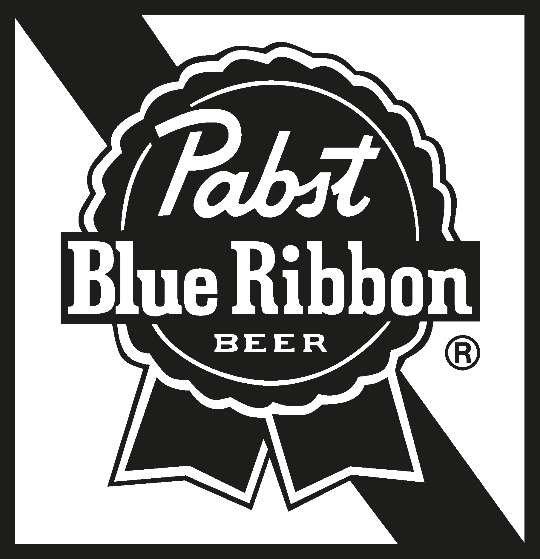 Pabst Blue Ribbon Old Logo Vector Logo